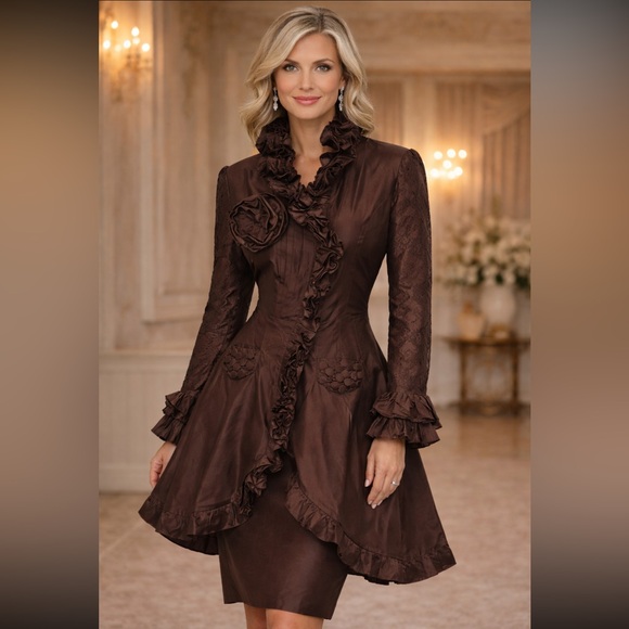 chez vouzde France Jackets & Blazers - Chez Vouzde France long sleeves Ruffle jacket